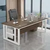 Mesa Moderna Simples para Uso Doméstico Pessoa Única Gerente Mesa de Computador Chefe Supervisor Mesa Estação de Trabalho de Funcionário de Escritório com Cadeira