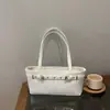 Bolso de axila estilo coreano, retro, moderno, simple, gran capacidad, casual, color liso, adecuado para uso diario, para ir al trabajo y se puede llevar como bolso de hombro o bolso de mano