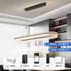 Lámpara de araña para sala de estar modelo 2026 con diseño de lujo italiano, luz de ventilador con patrón de grietas de hielo, luz integrada para comedor