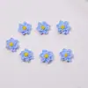 Accesorios para decoración de uñas con flores tridimensionales de loto de nieve simulado, piezas pequeñas de resina, flores de doble capa, aretes DIY, accesorios de uñas portátiles