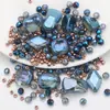Nuevo En Stock Cadena para Teléfono Móvil Serie de Colores Kit de Materiales para Pulsera Collar DIY Cuentas Sueltas de Vidrio Cuentas con Hilo Accesorios de Joyería Al por Mayor