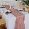 Camino de mesa de seda de Bali, estilo vintage de lujo ligero y de alta gama, mantel trenzado, decoraciones para bodas y fiestas, fabricante de caminos de mesa largos