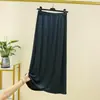 Nova Saia Midi Modal Primavera e Verão Feminina Emagrecedora Cintura Alta Bainha Larga Linha A Midi Saia Base Saia Longa de Dança