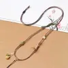 Cordón para colgante tejido a mano, exquisitamente elaborado, combinado con un hermoso colgante de jade Hetian, moderno y ajustable.