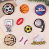 Pegatina bordada, bordado por computadora, logotipo, fútbol, baloncesto, deportes, serie, etiqueta de tela, parche, accesorios de ropa, accesorios de equipaje, pegatina de tela