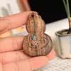 Venta Directa de Fábrica del Popular Colgante de Lujo Negro y Dorado del Dios de la Riqueza con un Buda sin Rostro, Adecuado para Colgar en el Cuello o en el Coche