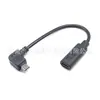 Cable de datos personalizable en ángulo Micro macho a Tipo-C hembra con adaptador integrado para carga rápida PD y dispositivos de carga Lightning