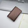 Porta-Cartões Anti-Roubo Transfronteiriço com Padrão de Fibra de Carbono, Estilo Vertical, Carteira Masculina para Comércio Exterior, Porta-Notas de Dólar, Porta-Cartões, Carteira Masculina de Couro, Em Estoque