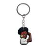 Llavero de chica negra, llavero de PVC especial transfronterizo europeo y americano con dibujos animados, llavero, bolso, accesorios de decoración