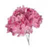 Ramo de flores artificiales de hortensia de 3 pétalos, arreglo de flores de seda artificial, decoración floral para ceremonia de boda, decoración de auditorio y decoración de sala de estar
