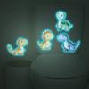 Novo Luminoso Mg-Ym007 Desenho Animado Mundo dos Dinossauros Banheiro Decoração de Banheiro Adesivo de Parede Autoadesivo Atacado Transfronteiriço