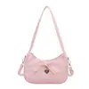 Bolsa Fofa de Grande Capacidade Estilo Coreano Outono 2026 Nova Moda Bolsa de Ombro Único Simples Elegante Bolsa de Axila para o Trabalho
