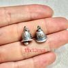 Shanxi Plata Vieja Retro Panax notoginseng Campana de Plata Gato de la Suerte Candado Ruyi Campana DIY Accesorios Accesorios de Juego Literario