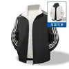Chaqueta de cuello alto para hombre de primavera y otoño, Chaqueta casual deportiva cortavientos impermeable, Abrigo fino versátil de moda suelto para hombre