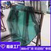 Escritorio de Cristal Templado de 15 mm Procesado a Medida de Fábrica de Vidrio, Cristal Plano de Sexo Opuesto Pulido con Borde Biselado de 45 Grados, Pastel de Aluminio Pegado