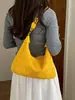 Bolso tipo Dumpling Transfronterizo para Mujer 2026 Nuevo de Gran Capacidad para el Trabajo Bolso de Mujer de Ante Bolso de Hombro de Moda para Estudiante Universitario