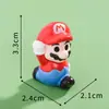 Miniatura de paisagem desenho animado pulando Mario figura fofa, cenário de casa de bonecas acessório de decoração DIY, ornamento de mesa