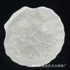 Flor de océano transparente diy accesorios hechos a mano con cuentas flor de seis pétalos con agujero pasante cuentas sueltas adornos de flores hechos a mano materiales de decoración