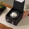 Set de Té de Viaje Panda Taza Rápida Portátil Una Tetera Tres Tazas Tetera Personal para Exteriores Caja de Regalo