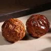 Palo de Rosa Amarillo Africano Tesoro Precioso No Amarillo-Rojo Doce Signos del Zodiaco Bolas de Salud Bolas de Mano para Entretenimiento y Manipulación, un Regalo para los Ancianos