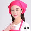 Pañuelo de cabeza para camarero Mi Bo Sombrero Estilo Japonés y Coreano Frutería Restaurante Cafetería Red Triángulo Pañuelo de cabeza Sombrero de chef para mujer