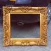Moldura para Pintura a Óleo Estilo Europeu, Moldura Dourada para Fotos, Molduras para Fotos de 36 polegadas, Moldura de Parede para Estúdio, Adereços de Casamento Vintage, Moldura Decorativa para Fotografia
