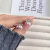 Pendientes de Plata de Ley S925 con Perla y Lazo Mismo Estilo de Zhao Lusi para Mujer, Diseño de Nicho de Lujo Ligero, Pendientes de Alta Gama Incrustados con Diamantes