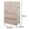 Armário de Armazenamento Doméstico Simples de Tecido de Múltiplas Camadas Armário de Armazenamento com Gavetas de Múltiplas Camadas para Sala de Estar Armário de Armazenamento de Grande Capacidade