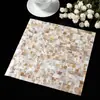 Mosaico de Concha Baño Pared Autoadhesivo Azulejo Nácar Borde Decorativo DIY Resistente a la Humedad Pegatina Decorativa