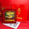 2026 Novo Estilo Chinês Sucesso em Pata de Cavalo Ouro Ornamento de Mesa Estilo Chinês Rotativo Frente e Verso Calendário Anual Conjunto de Decoração de Mesa Venda por Atacado Disponível
