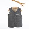 Chaleco de lana para niños, de terciopelo cálido y grueso, para bebés, de algodón grueso y con protección abdominal para niñas.