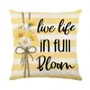 Funda de Almohada Transfronteriza de Venta Caliente Primavera y Verano Sin Relleno, Modelo Nuevo de Temu Funda de Cojín para Sofá Letra Personalizada Cojín para Dormitorio