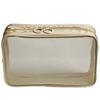 Bolsa de Almacenamiento de Cosméticos Portátil para Viaje, Bolsa de Aseo Transparente de Gran Capacidad, Bolsa de Cosméticos Pequeña, Bolsa de Cosméticos de Malla de Nailon
