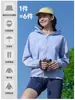 Roupa de Proteção Solar Estilo Montanha para Mulheres, Anti-UV, Leve com Capuz para Uso Externo no Verão, Sensação de Gelo, Jaqueta Leve e Respirável