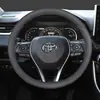 Adecuado para cubierta de volante Toyota Wildlander 2022, modelos 22, versión de lujo de doble motor, cubierta de mango ultradelgada específica para automóvil 21