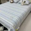 2026 Novo Modelo A-Grade 100% Algodão Capa de Cama Conjunto de Três Peças Capa de Cama Pura Algodão Tatami Acolchoada Espessa Lençol de Cama Floral