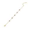 [Bingmeng] Collar sencillo de turquesa perla con flor de palma, joyería de acero inoxidable, traje de joyería europea y americana N079