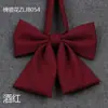 Raiz de Pena Gigante Preta Laço Vermelho Estilo Japonês Flor de Gola Feminina Estilo College JK Terno com Laço Laço Grande de Cor Sólida
