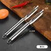 Raspador de Escamas de Peixe de Aço Inoxidável Cortador de Escamas de Peixe Frutas e Vegetais Raspador Descascador Faca de Descascar Planeador de Frutas Ferramentas de Cozinha