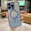 Funda para iPhone 18 con Patrón de Cadmio Galvanizado Degradado Brillante con Cola 16E Compatible con Magnético de Apple 17 Pro Funda Suave