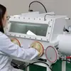 Guante de Vacío Caja de Guantes Laboratorio Investigación Científica Caja de Operación Anaeróbica Acero Inoxidable Resistente a la Corrosión Caja de Guantes de Presión Negativa Suministro Directo de Fábrica