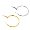 Pendientes de Aro Grandes de Acero Inoxidable, Pendientes de Botón, Accesorios para Joyería DIY, Aros Redondos Exagerados Personalizados, Pinzas para Orejas de Acero de Titanio, Decoraciones para Orejas