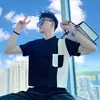 Camisa Polo de Verano Splicing de Lujo Ligero de Manga Corta para Hombre 2025 Nueva de Verano Top de Media Manga Estilo Coreano Camiseta de Color Contrastante Ropa para Hombre