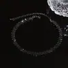Colar Cruzado Cravejado com Diamantes Brilhantes Nova Moda 2025 Design Simples Colar Luxo Acessível Colar de Alta Qualidade para Mulheres