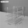 Sanshi Acrílico Transparente Porta-Arquivos de Mesa Porta-Organizador de Mesa Gaveta de Livros de Escritório Organização de Dados