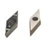 Hoja CNC de Diamante CBN Nitruro de Boro Cúbico para Acero Templado y Hierro Fundido, Herramienta de Torneado Exterior en Forma de Durazno, Herramienta Super Dura