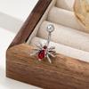 Explosiones europeas y americanas exquisito anillo para el ombligo de araña de diamantes hebilla para el ombligo acero inoxidable personalidad clavo para el ombligo joyería para perforaciones al por mayor