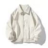 Nueva Chaqueta de Otoño 2026 para Hombre Estilo Americano Moda Tendencia Retro Cuero PU Holgada Casual Chaqueta Abrigo para Hombre