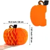 Gran Calabaza de Panal Colgante Decoración Adorno 3D Adecuado para Cumpleaños, Boda, Fiesta y Decoraciones de Ventana de Boda