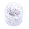 Aguja de posicionamiento de diamante para coser a mano, patchwork, aguja fija perlada, aguja de posicionamiento para ropa, aguja transparente en caja